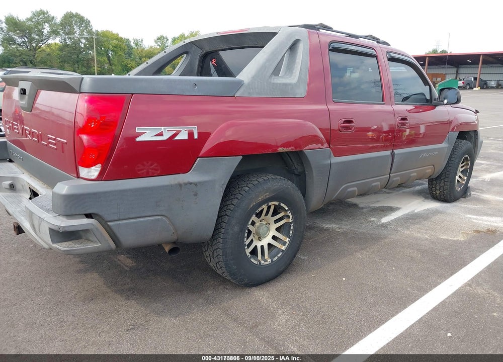 2004 CHEVROLET AVALANCHE 1500 VIN: 3GNEK12T54G259086