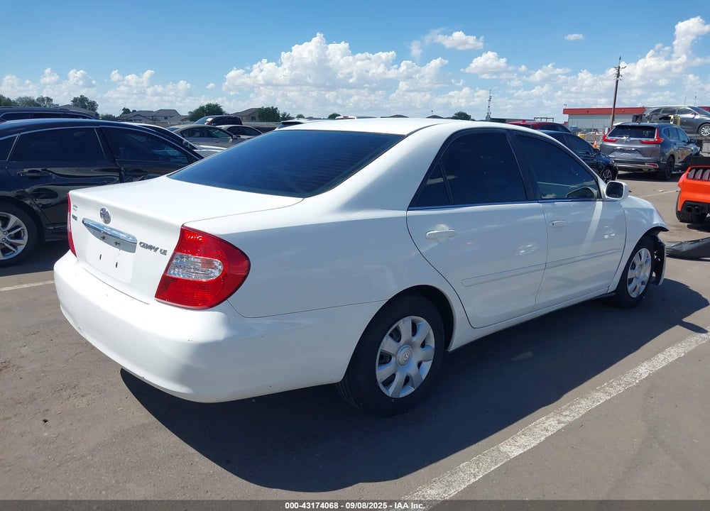 2004 TOYOTA CAMRY LE VIN: JTDBE32K240272050