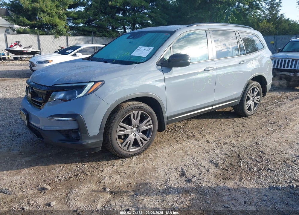 2022 HONDA PILOT VIN: 5FNYF6H33NB090370