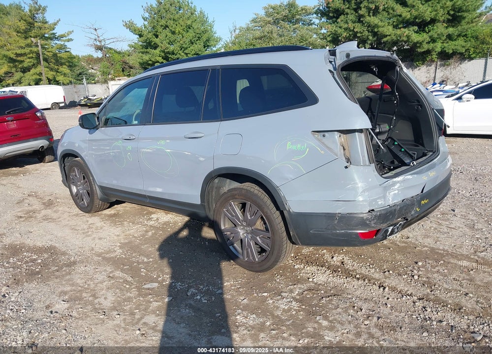 2022 HONDA PILOT VIN: 5FNYF6H33NB090370