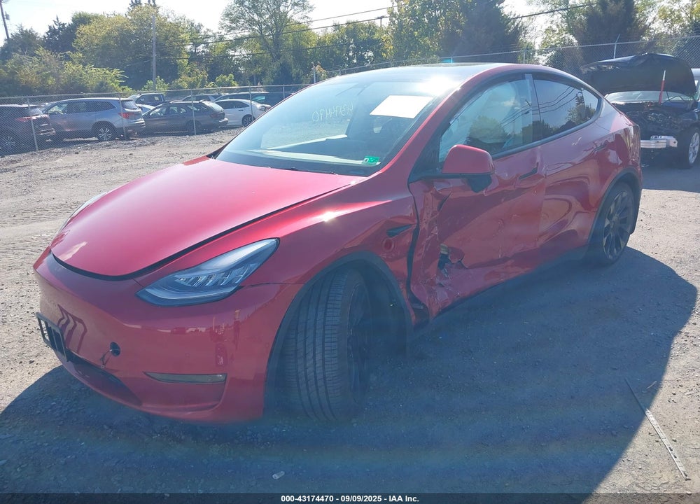 2021 TESLA MODEL Y LONG RANGE DUAL MOTOR ALL-WHEEL DRIVE VIN: 5YJYGDEE5MF126016