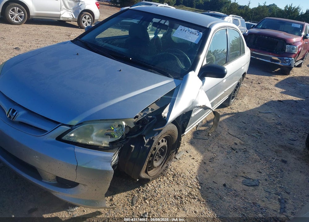2005 HONDA CIVIC VP VIN: 1HGES16345L020735