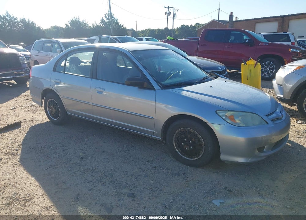 2005 HONDA CIVIC VP VIN: 1HGES16345L020735