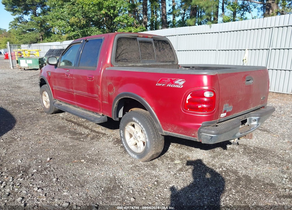 2002 FORD F-150 VIN: 1FTRW08L82KB60106