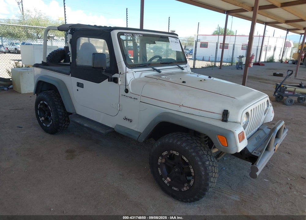 1997 JEEP WRANGLER SE VIN: 1J4FY29P4VP505983