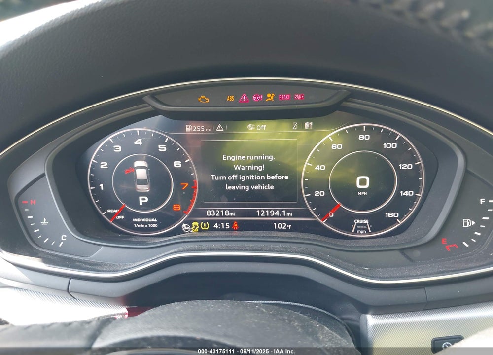 2017 AUDI A4 VIN: WAULNAF44HN019242