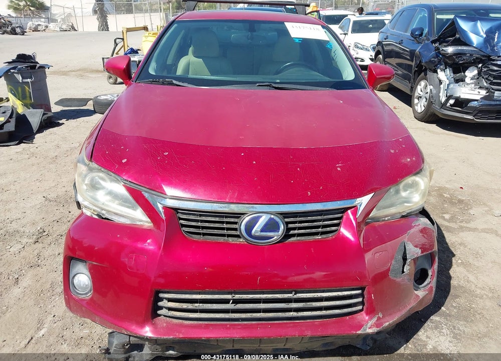 2013 LEXUS CT 200H VIN: JTHKD5BH7D2135143