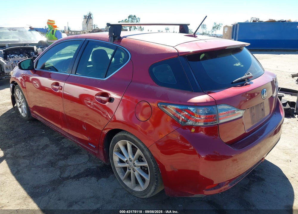 2013 LEXUS CT 200H VIN: JTHKD5BH7D2135143