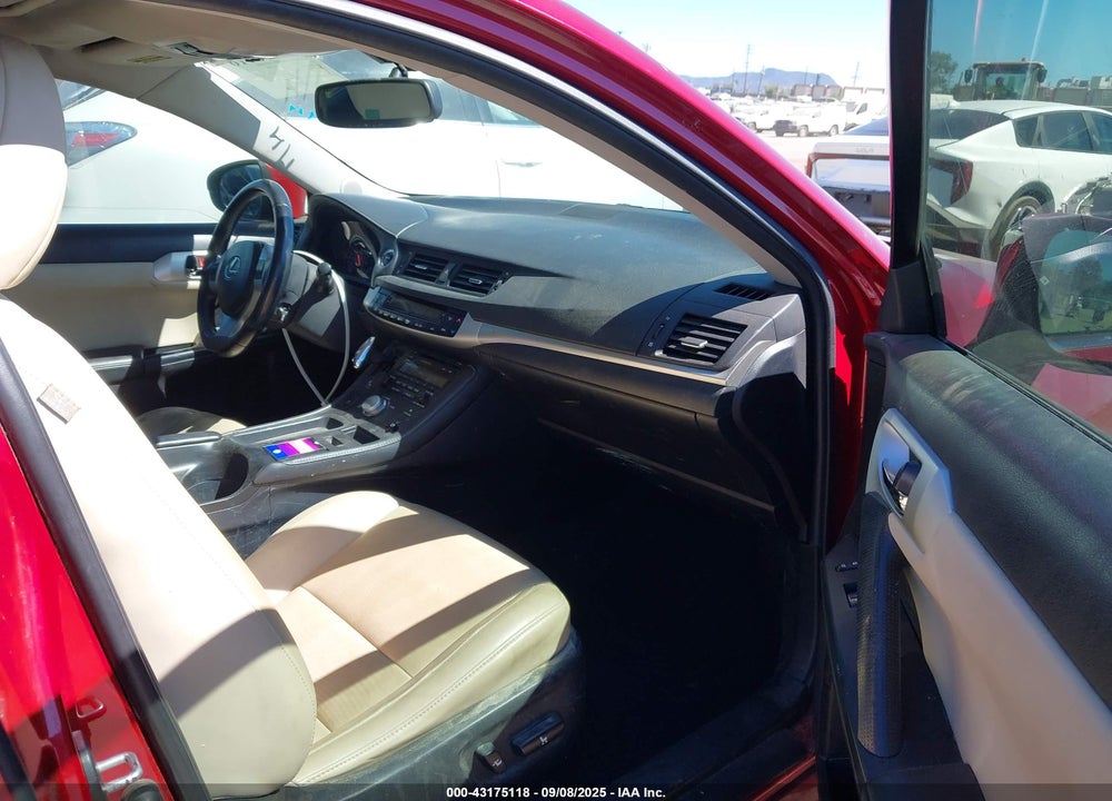 2013 LEXUS CT 200H VIN: JTHKD5BH7D2135143