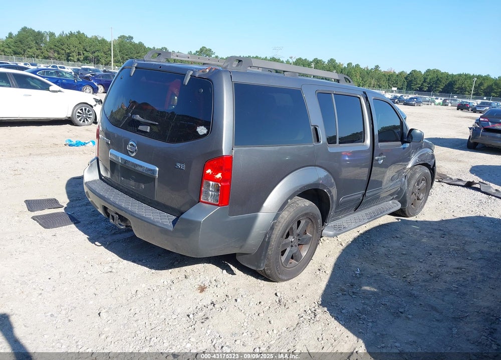 2008 NISSAN PATHFINDER VIN: 5N1AR18U68C649945
