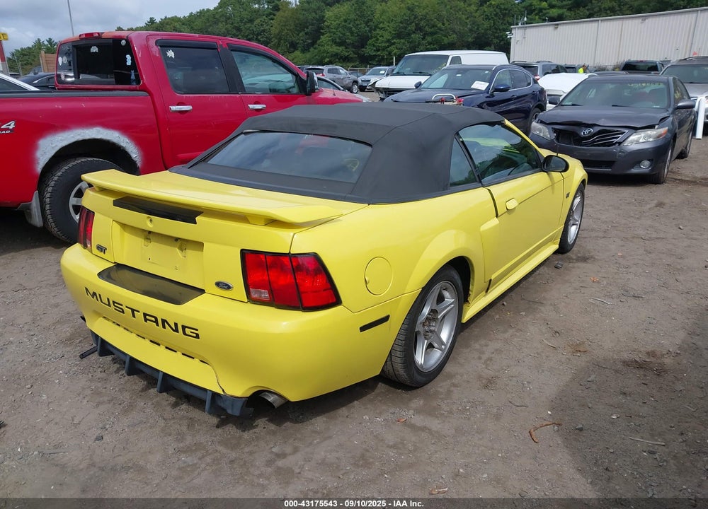 2001 FORD MUSTANG GT VIN: 1FAFP45X21F177608