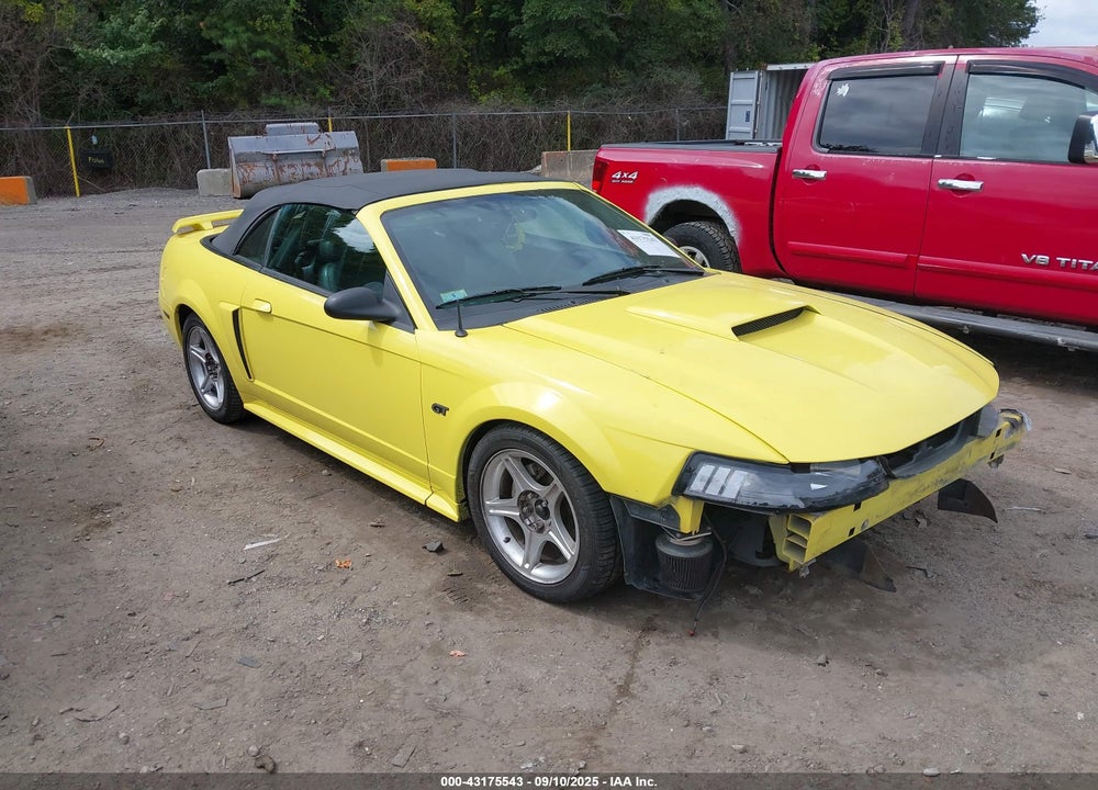 2001 FORD MUSTANG GT VIN: 1FAFP45X21F177608
