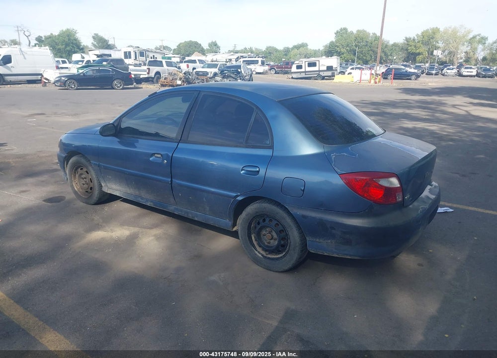 2002 KIA RIO VIN: KNADC123926157156