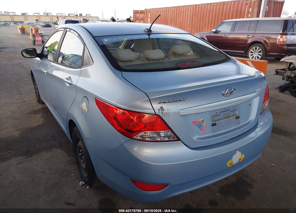 2013 HYUNDAI ACCENT GLS VIN: KMHCT4AE9DU440959