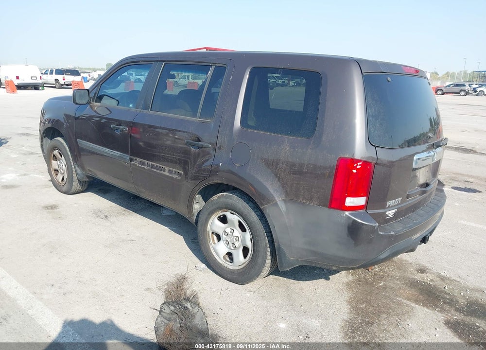 2012 HONDA PILOT VIN: 5FNYF3H29CB002201