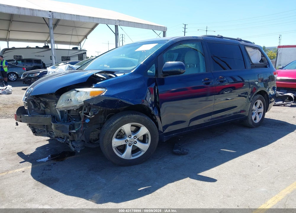 2012 TOYOTA SIENNA LE V6 8 PASSENGER VIN: 5TDKK3DC5CS193806