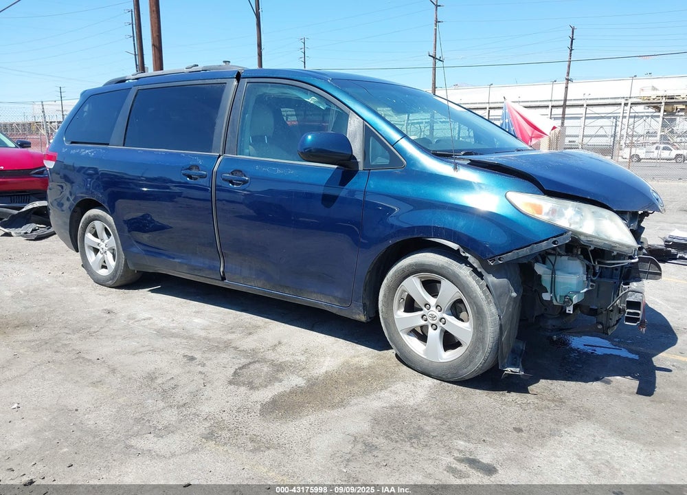 2012 TOYOTA SIENNA LE V6 8 PASSENGER VIN: 5TDKK3DC5CS193806