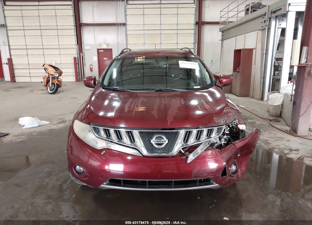 2009 NISSAN MURANO SL VIN: JN8AZ18U79W016945
