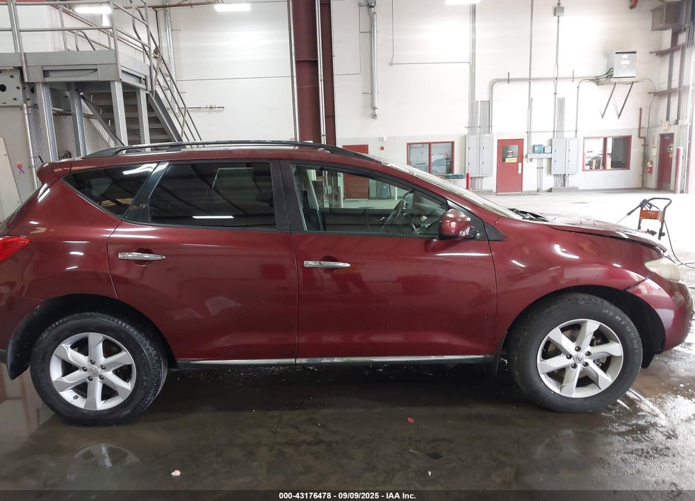 2009 NISSAN MURANO SL VIN: JN8AZ18U79W016945