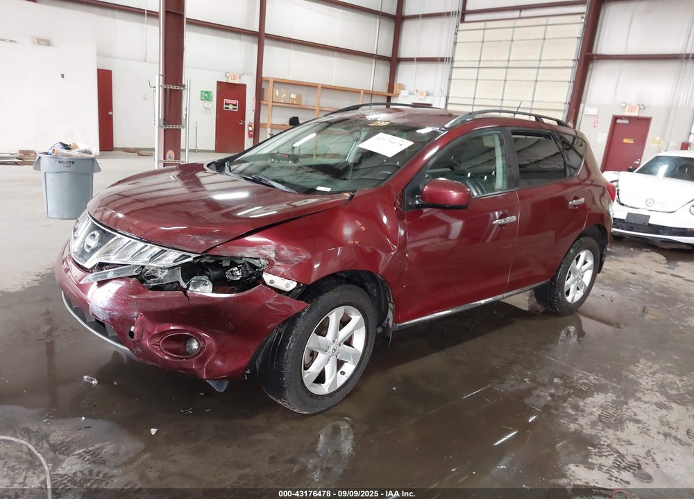 2009 NISSAN MURANO SL VIN: JN8AZ18U79W016945