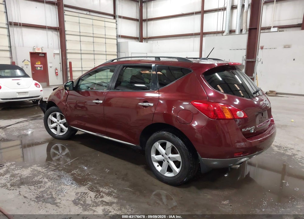 2009 NISSAN MURANO SL VIN: JN8AZ18U79W016945