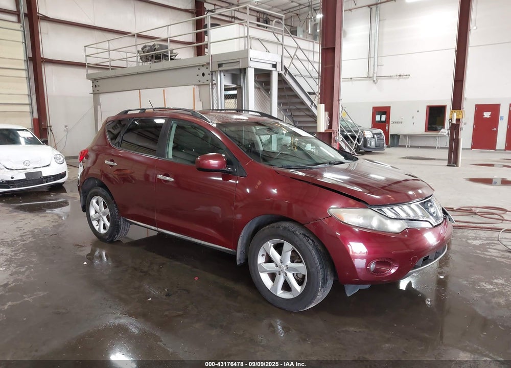 2009 NISSAN MURANO SL VIN: JN8AZ18U79W016945