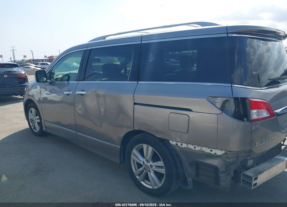 2011 NISSAN QUEST SL VIN: JN8AE2KP9B9012078