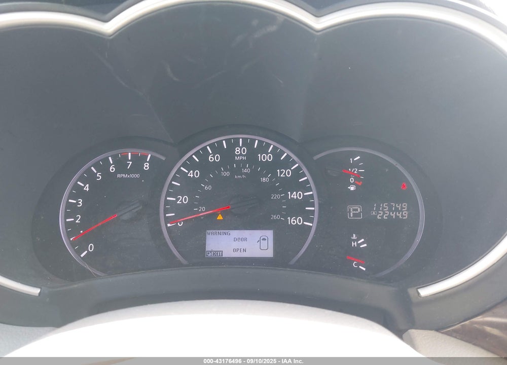 2011 NISSAN QUEST SL VIN: JN8AE2KP9B9012078