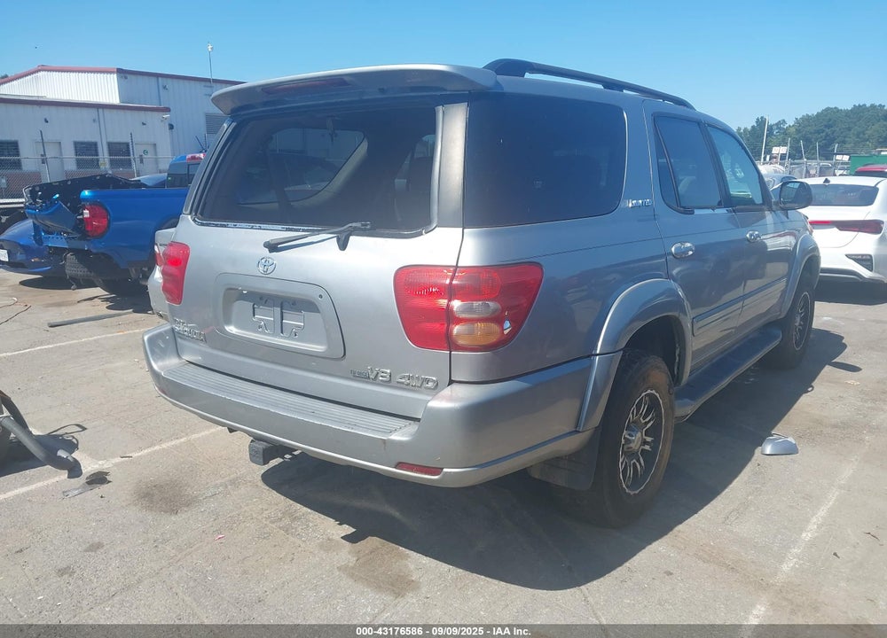 2002 TOYOTA SEQUOIA LIMITED V8 VIN: 5TDBT48A32S058348