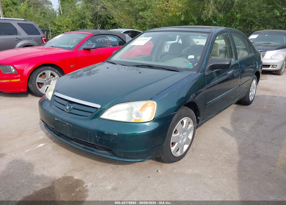 2001 HONDA CIVIC EX VIN: 1HGES267X1L054178