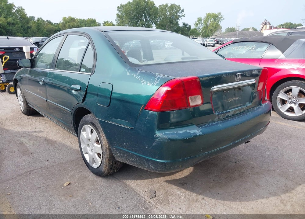 2001 HONDA CIVIC EX VIN: 1HGES267X1L054178