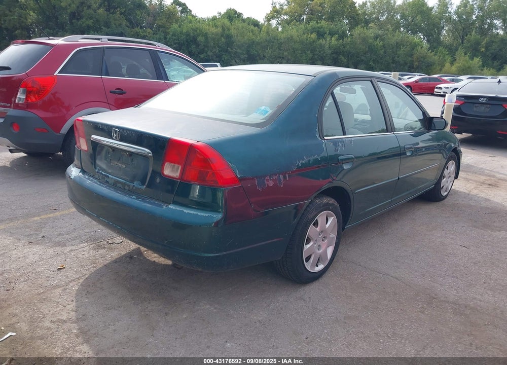 2001 HONDA CIVIC EX VIN: 1HGES267X1L054178