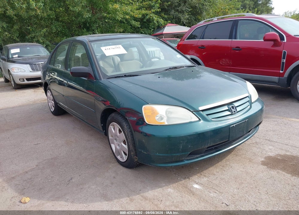 2001 HONDA CIVIC EX VIN: 1HGES267X1L054178