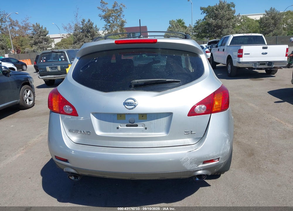 2009 NISSAN MURANO VIN: JN8AZ18U09W023526