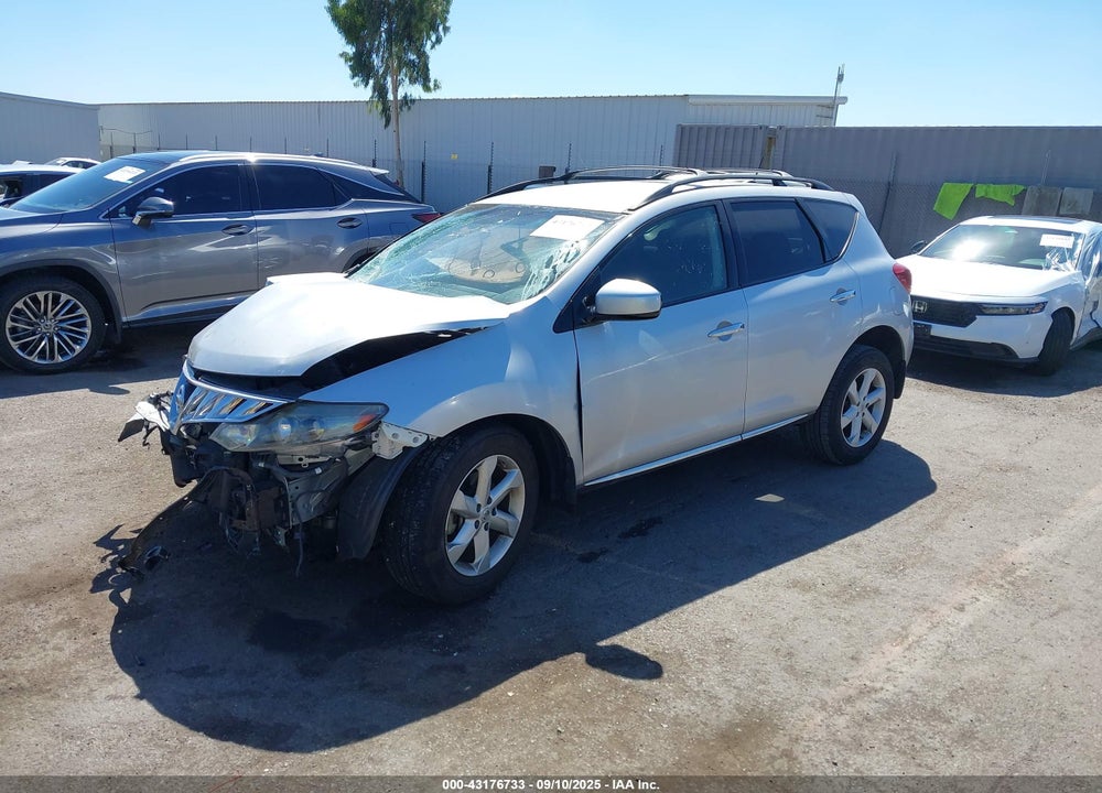 2009 NISSAN MURANO VIN: JN8AZ18U09W023526