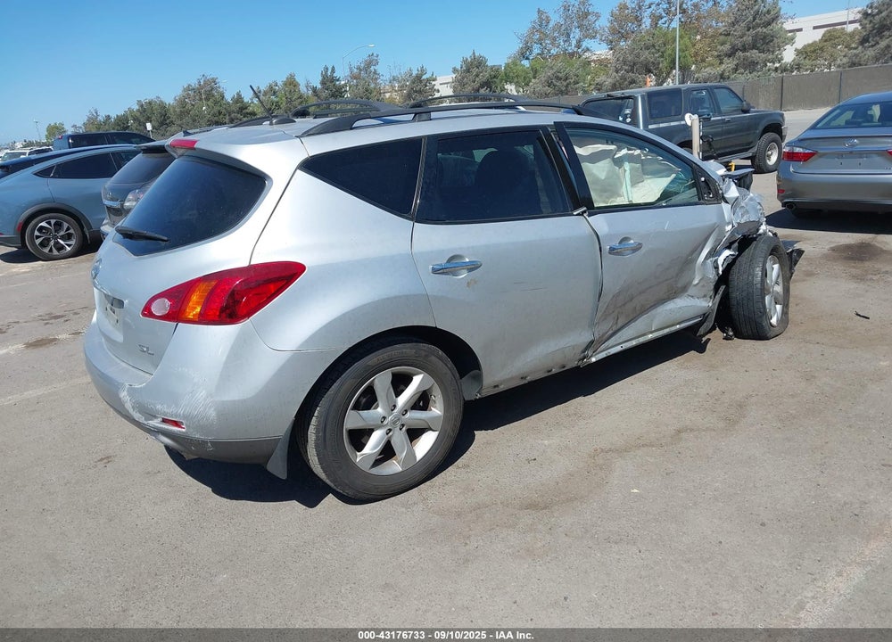 2009 NISSAN MURANO VIN: JN8AZ18U09W023526