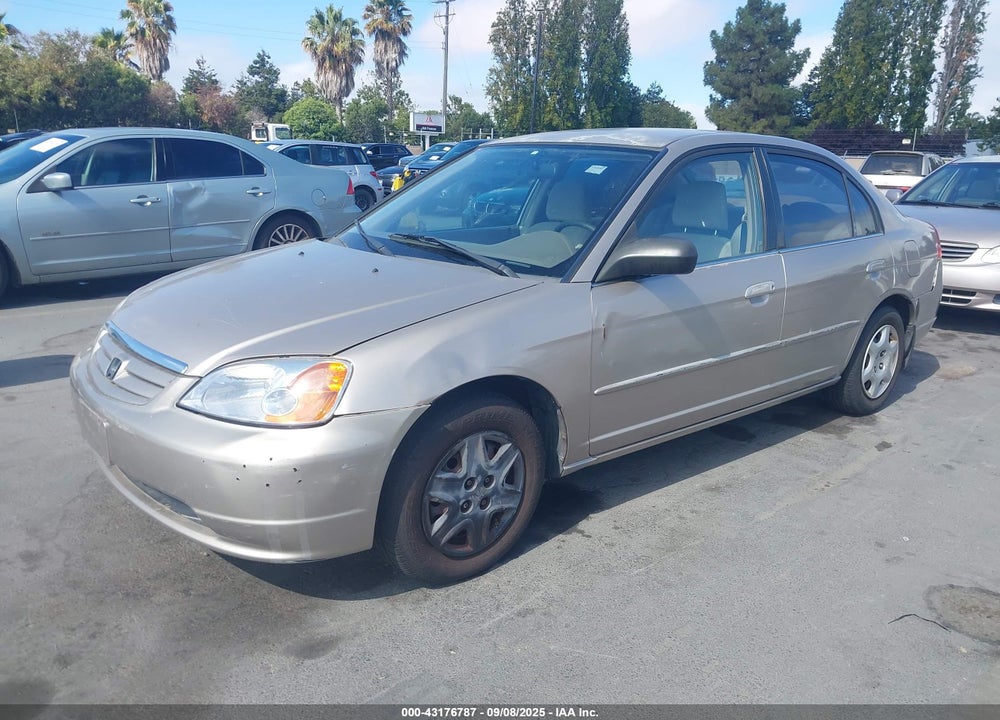 2002 HONDA CIVIC LX VIN: JHMES16572S004125
