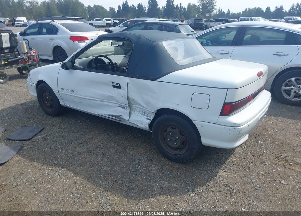 1992 GEO METRO LSI SPRINT CL VIN: JG1MR3367NK214464