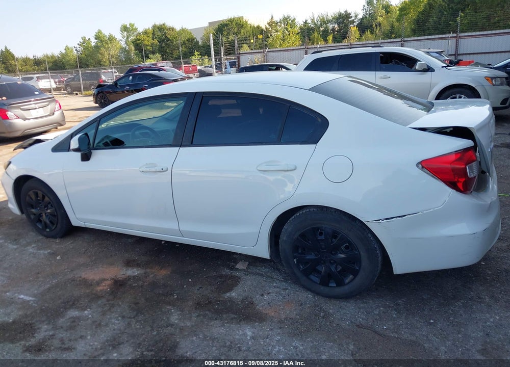 2012 HONDA CIVIC VIN: 2HGFB2F54CH323570
