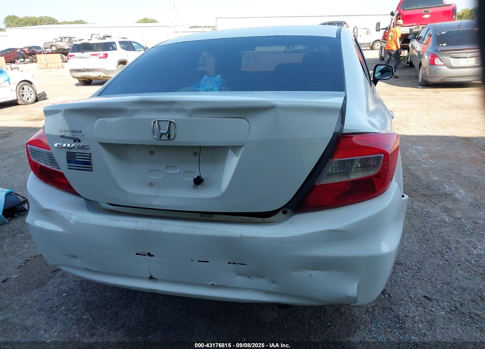 2012 HONDA CIVIC VIN: 2HGFB2F54CH323570