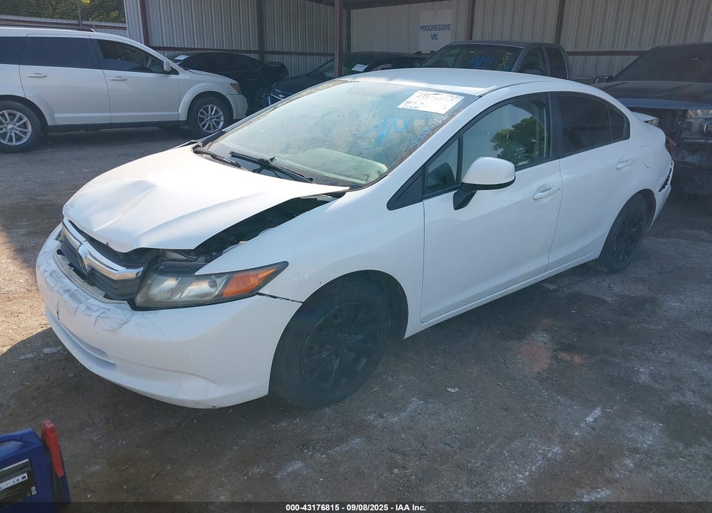 2012 HONDA CIVIC VIN: 2HGFB2F54CH323570