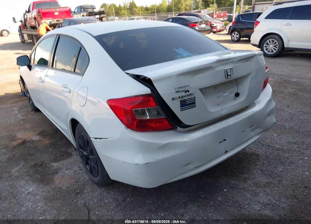 2012 HONDA CIVIC VIN: 2HGFB2F54CH323570
