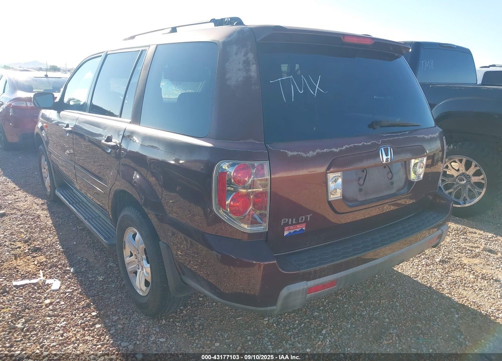 2008 HONDA PILOT VP VIN: 5FNYF28208B028168