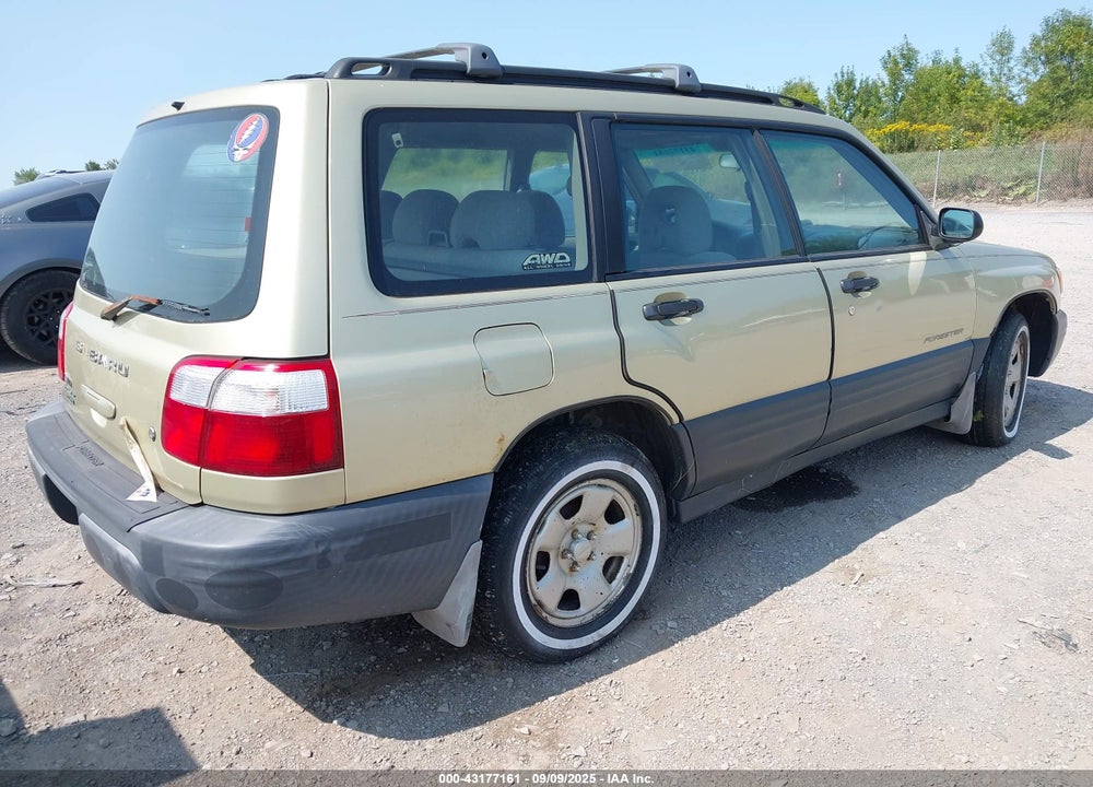 2001 SUBARU FORESTER L VIN: JF1SF63511H766460