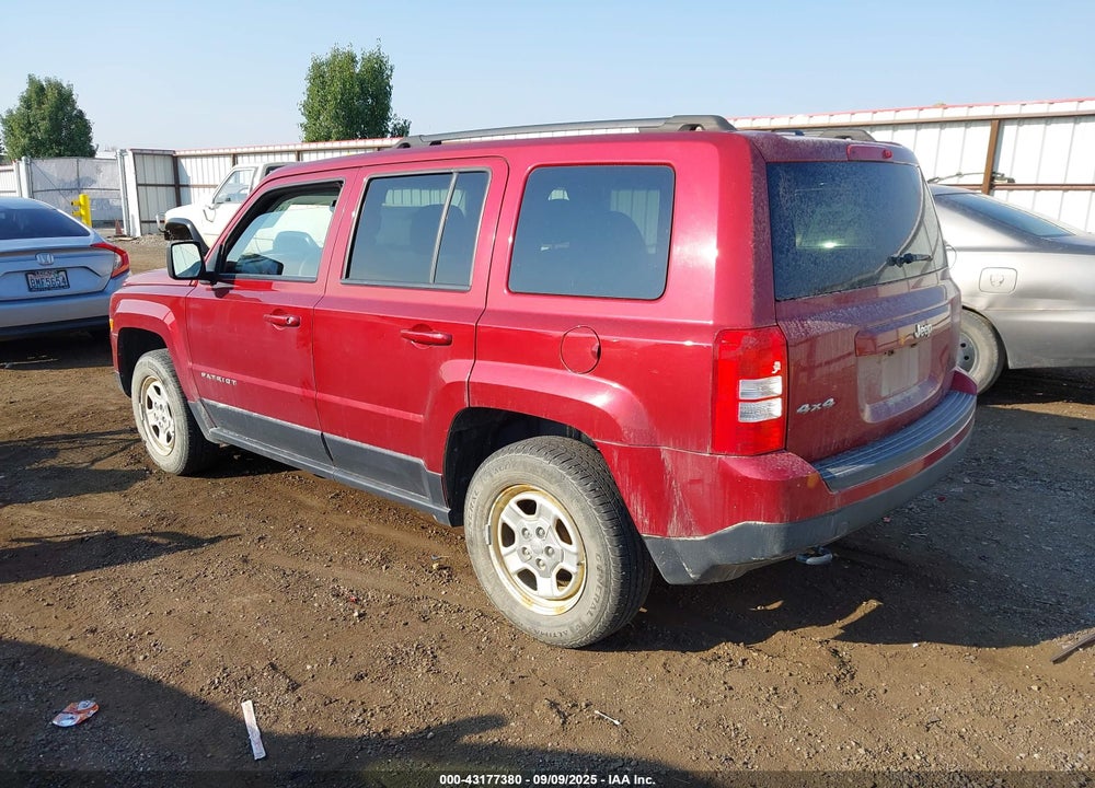 2016 JEEP PATRIOT VIN: 1C4NJRBB1GD657205