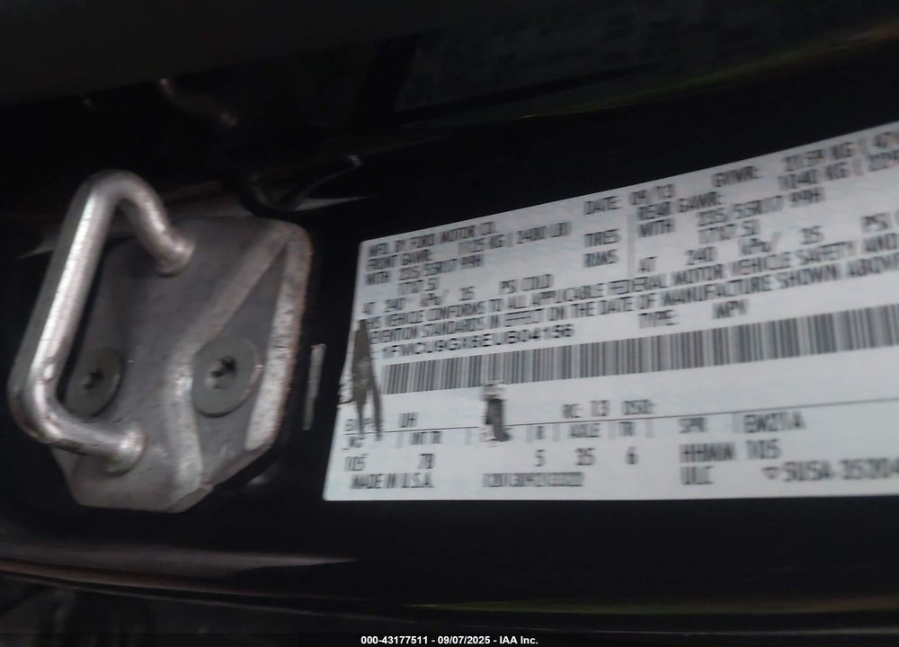 2014 FORD ESCAPE VIN: 1FMCU9GX6EUB04156