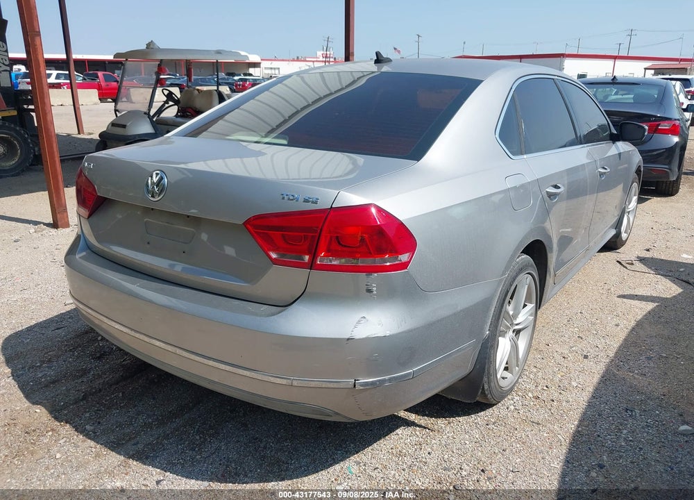 2013 VOLKSWAGEN PASSAT VIN: 1VWBN7A33DC107380