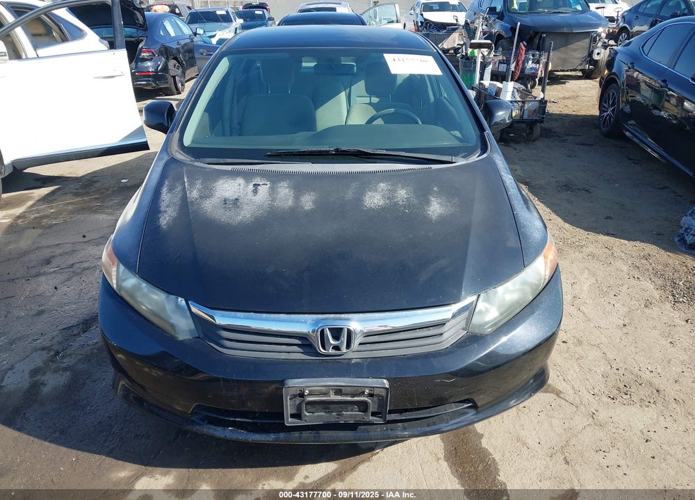 2012 HONDA CIVIC VIN: 2HGFB2F54CH591406