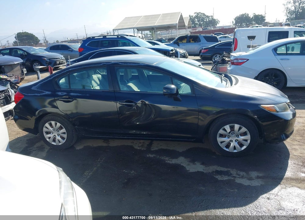 2012 HONDA CIVIC VIN: 2HGFB2F54CH591406