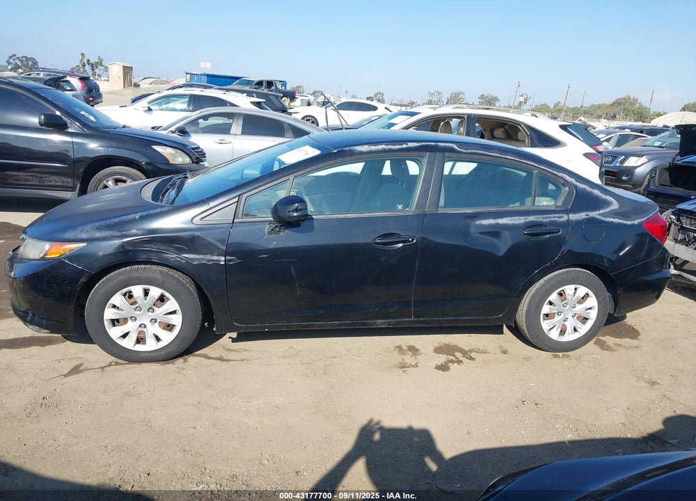 2012 HONDA CIVIC VIN: 2HGFB2F54CH591406